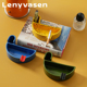 LENYVASEN 火机收纳陶瓷烟灰缸创意小众礼物家居架烟火机茶几摆件