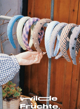 野菓Wildfrüchte.春日美好系列发箍复古高级感2025春夏新款