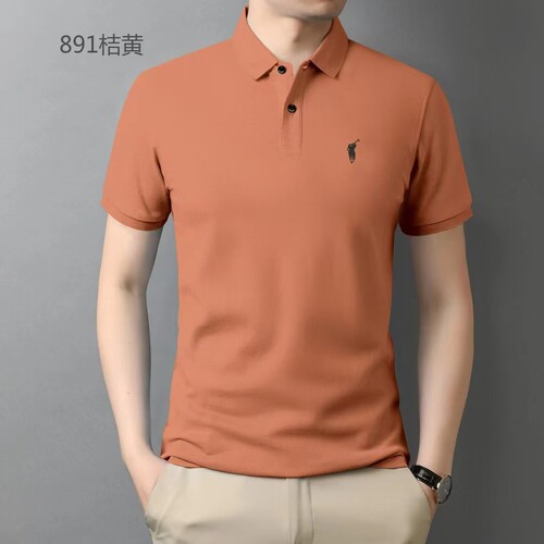 尊勝专柜正品2025新品POLO商务休闲纯色短袖翻领棉质t恤潮流