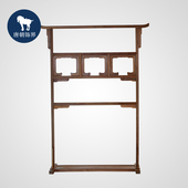 禅意衣架 唐朝饰界 翘头衣帽架 胡桃木家具 玄关 宋式