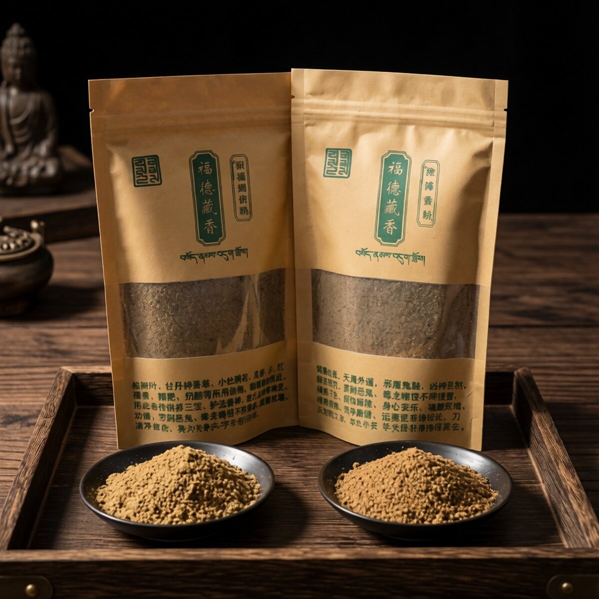藏密坊 福德藏香之除障香粉净化空气薰香粉积福烟供粉味道还不错