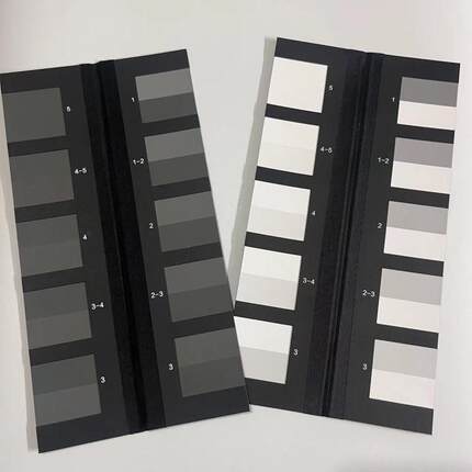 变色灰卡 沾色灰卡GB/T250等效AATCC标准纺织色牢度评级ISO105A02