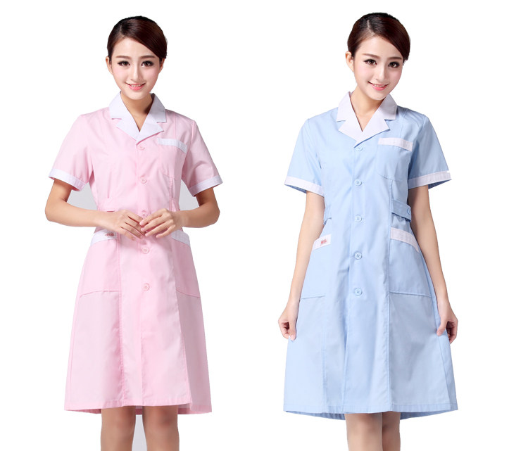 南丁格尔包邮粉色蓝色护士服夏装短袖 环保面料药店工作服NX-6