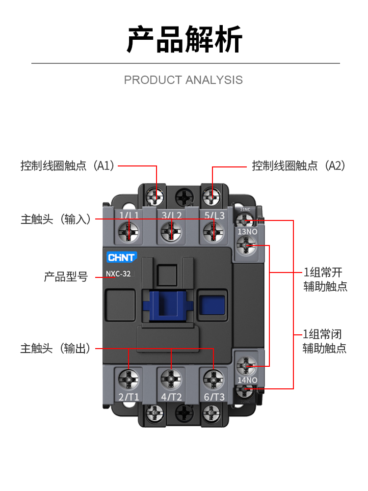 正泰交流接触器三相220v380v NXC-09 12 18 25 32 40 水泵接触器 五金/工具 低压接触器 原图主图