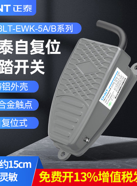 正泰脚踏开关 脚踩式EKW/5A/B芯子带线踏板控制器220v冲床自复位