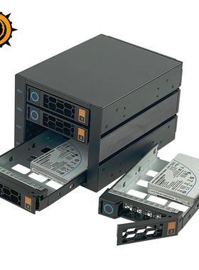 臻龙U.2硬盘笼热插拔模组SSD PCIE转MVMe机箱光驱位4盘位扩展坞