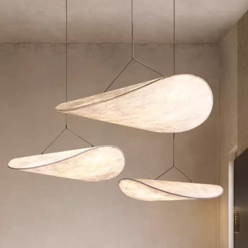 诧风蚕丝吊灯侘寂风艺术北欧灯