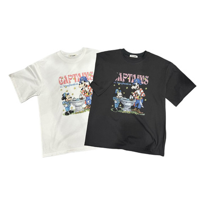 韩国东大门采购26夏季thehexx时尚百搭宽松休闲米奇高飞队长T恤