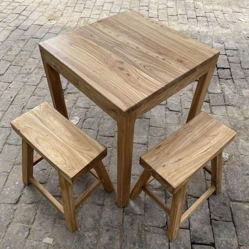 中式老榆木八仙桌商用麻辣烫桌子咖啡厅砂锅实木小方桌快餐店餐桌