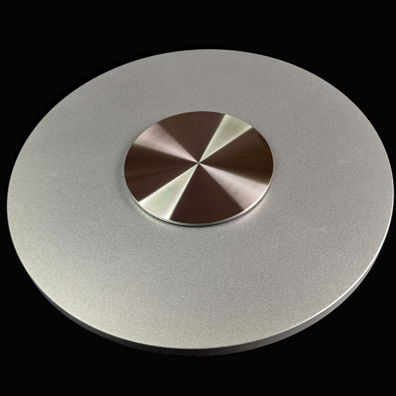 酒店餐桌玻璃转盘组装配件圆桌钢化玻璃转盘铝合金底座餐桌配件