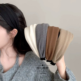 防滑宽边简约发箍女2025新款压发洗脸发卡高级感时尚洋气头箍发饰