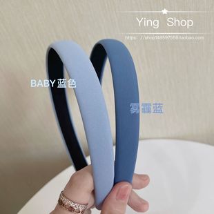 Ying.BABY蓝发箍C位法式 百搭外出简约韩国发饰ins冷淡风气质头箍