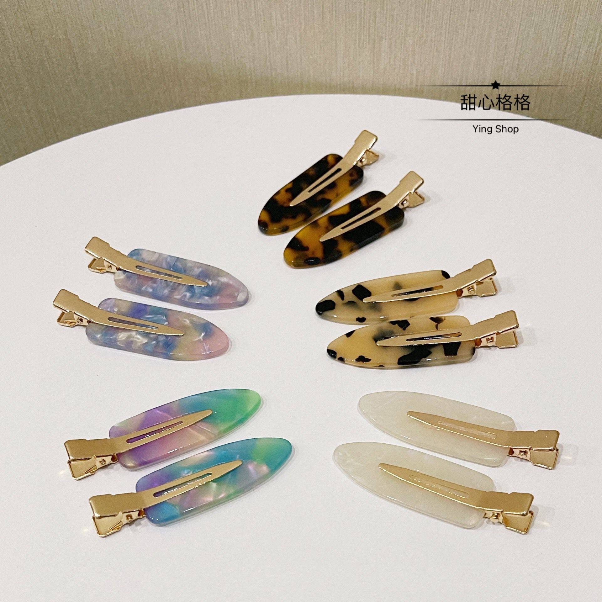 ins无痕网红化妆新款少女发夹