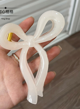 蝴蝶结抓夹大号高级感气质鲨鱼夹子灵动感头饰后脑勺发抓韩国发饰