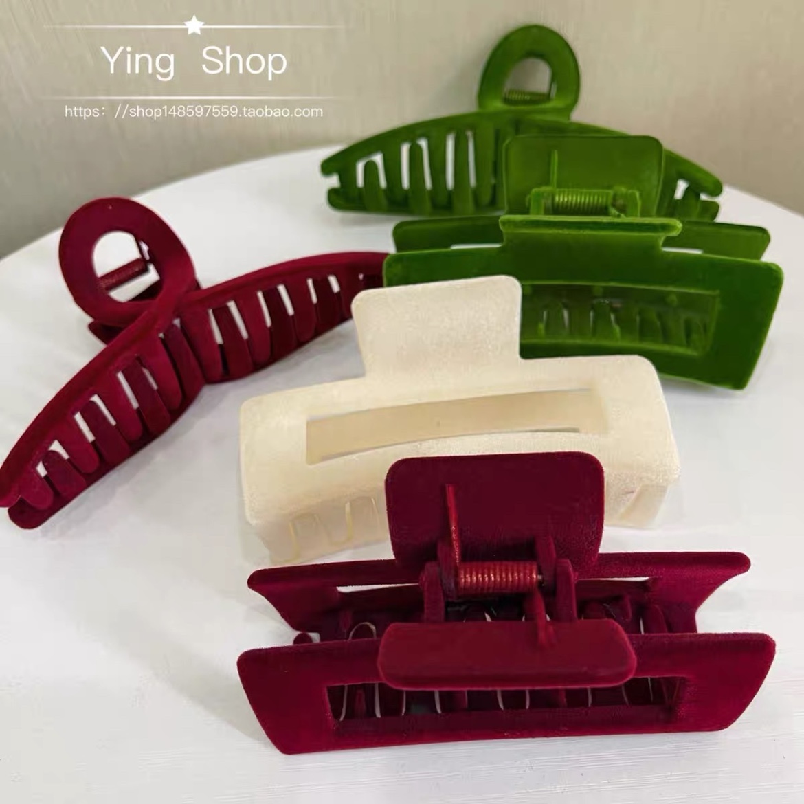 高级感秋冬新款植绒大抓夹发量多复古法式简约韩国ins鲨鱼夹子