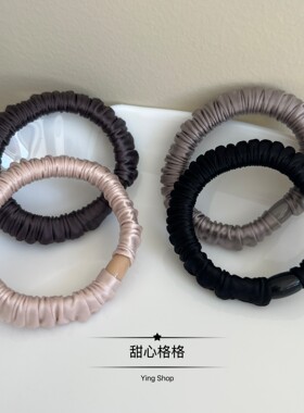高质感高弹无缝冰丝面膜小肠发圈