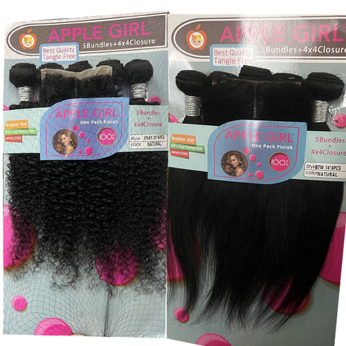 brazilian kinky jerry closure natural human hair真人发假发帘