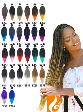 跨境欧美外贸假发辫 Prestretched braid expression EZ braids