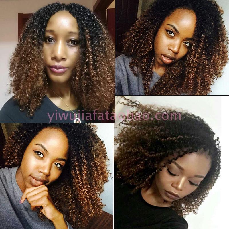非洲脏辫女卷假发Kinky Curl Twist Marley Crochet Braids hair