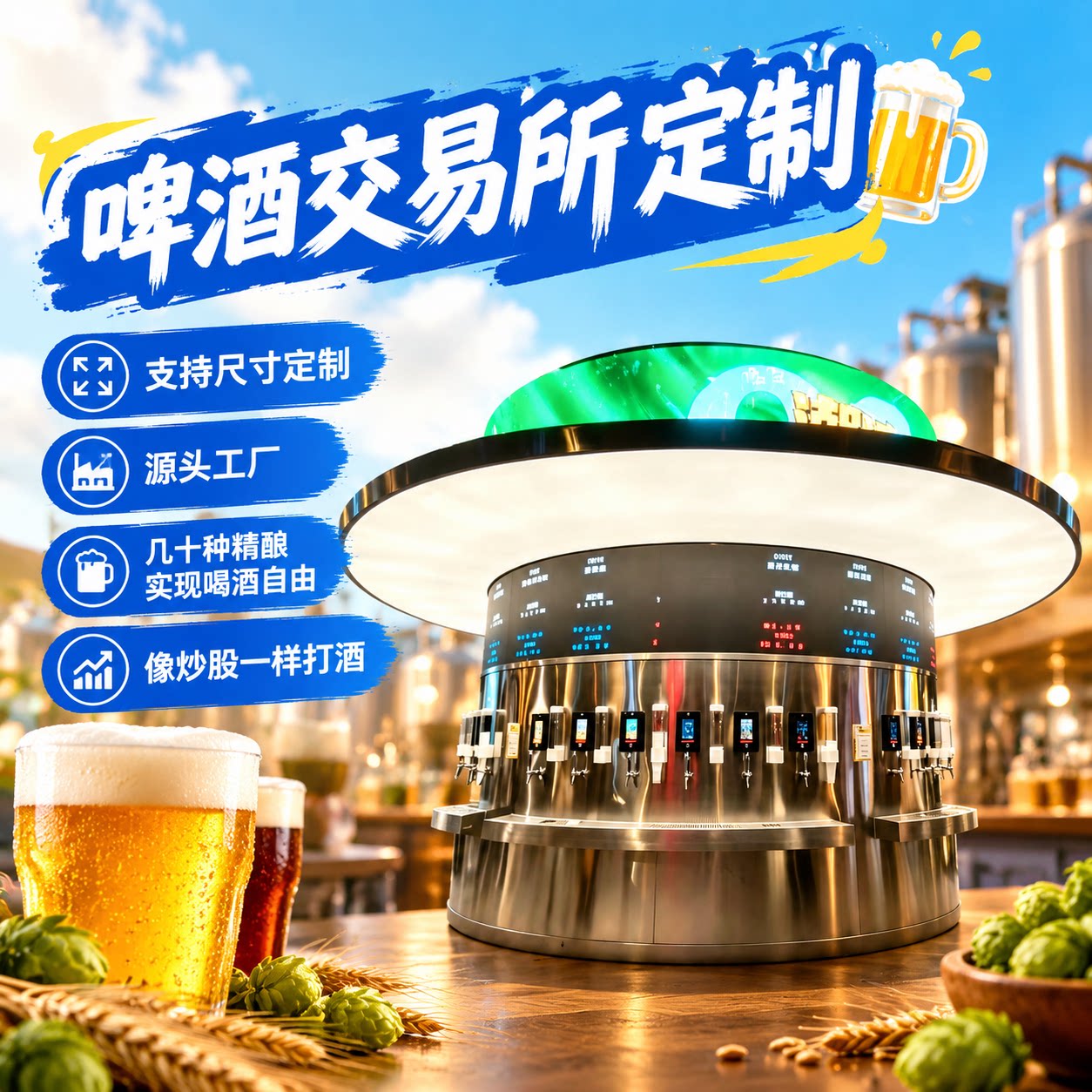 青岛啤酒交易所设备定制