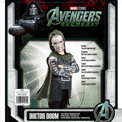 儿童毁灭博士上衣披风款 Dr Doom Top 复仇者联盟5 毁灭之日