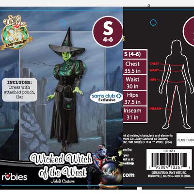 山姆特供坏女巫艾菲芭Elphaba