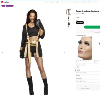 S码包装拳击手KnockoutCostume