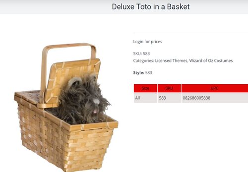 篮子里的狗绿野仙踪Toto