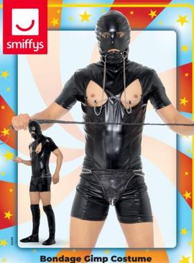 成人紧身束缚服 橡胶拜物 Bondage Gimp