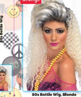 成人80年代女士假发3款 非洲爆炸头 80s wig Afro wig