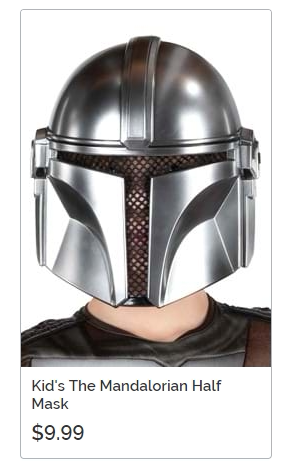 #儿童/成人 星球大战曼达洛人面具 The Mandalorian