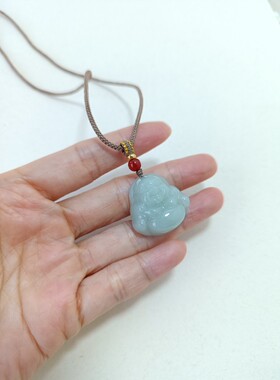 和田玉石油润雅致佛公吊坠项链挂件项饰