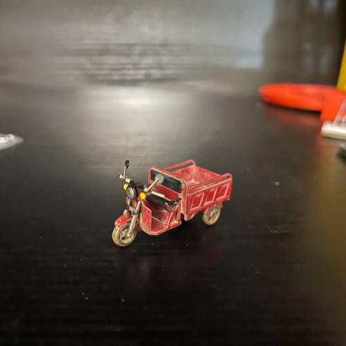 1/64三轮车64比例场景配件摆件修理厂工具