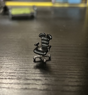 1/64旋转椅办公椅模型64比例场景配件摆件