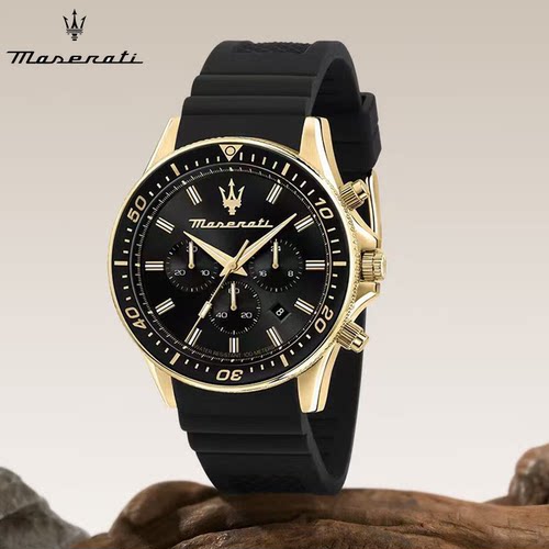 玛莎拉蒂男士手表夜光防水