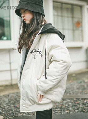 女大童羽绒服女2025冬季中大童轻便加厚保暖白鸭绒90白色羽绒外套
