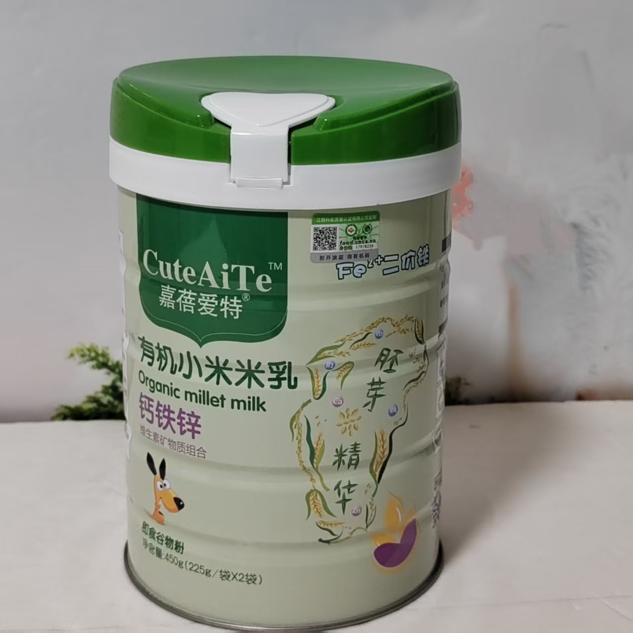 嘉蓓爱特有机小米米乳辅食米粉钙铁锌果蔬多维益生菌高铁米粉米粉