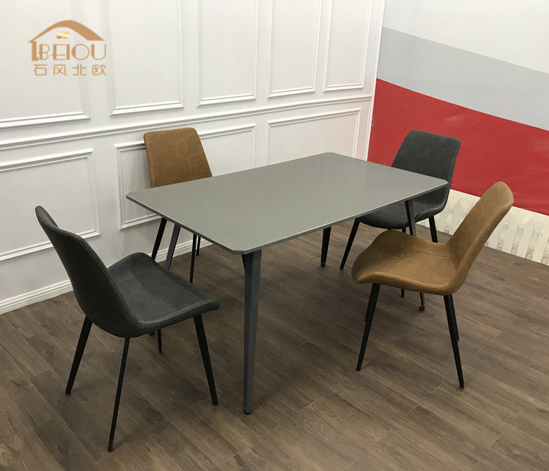 石风北欧水泥灰餐桌灰色大理石桌子现代简约高级灰石材小户型餐桌|ruв категории жилой мебели, Таблица класса, обеденный стол - от Buy2taobao.com для оказания профессиональной услуги покупки агента Taobao