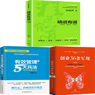 孙陶然作品共3册 精进有道+有效管理的5大兵法+创业36条军规 作者:孙陶然 企业管理