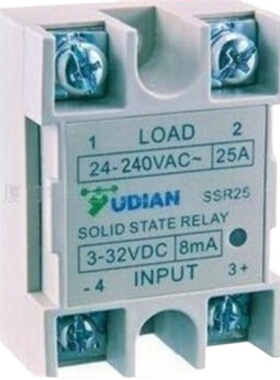 厦门宇电固态继电器 SSR20NH/SSR25NH/40NH/60NH/80NH/20H/SSR25H