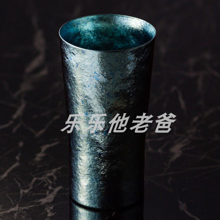 日本代购SUS gallery 350ml保温防露水纯钛合金杯啤酒杯礼物