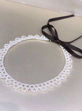 独家颈链两用款编织天然淡水珍珠