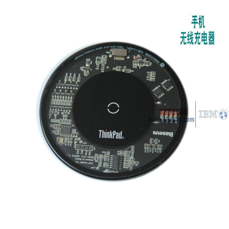 联想ThinkPad极简手机无线充电器10W适用苹果X/8P/iPhoneXSrMAX慢充