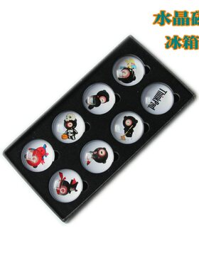 纪念版玻璃水晶小熊磁性冰箱贴