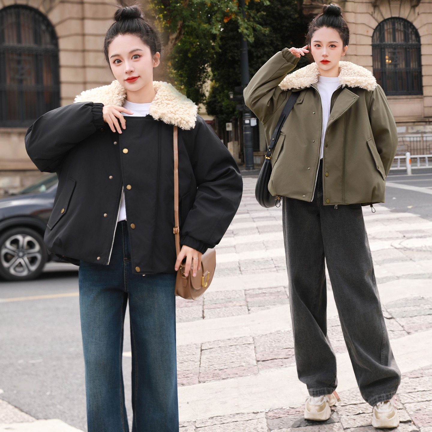 胖MM大码棉衣女2025年冬装棉服潮