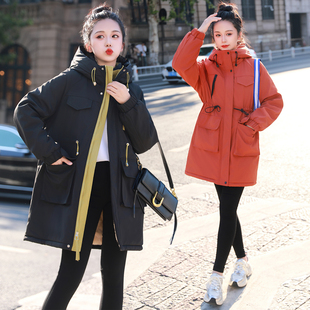 宽松显瘦加绒帅气减龄遮肉派克棉衣女 新款 胖MM大码 棉服2025年冬装