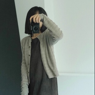 羊毛衫针织开衫外搭高级感配裙子2026年新款女士毛衣开衫外套