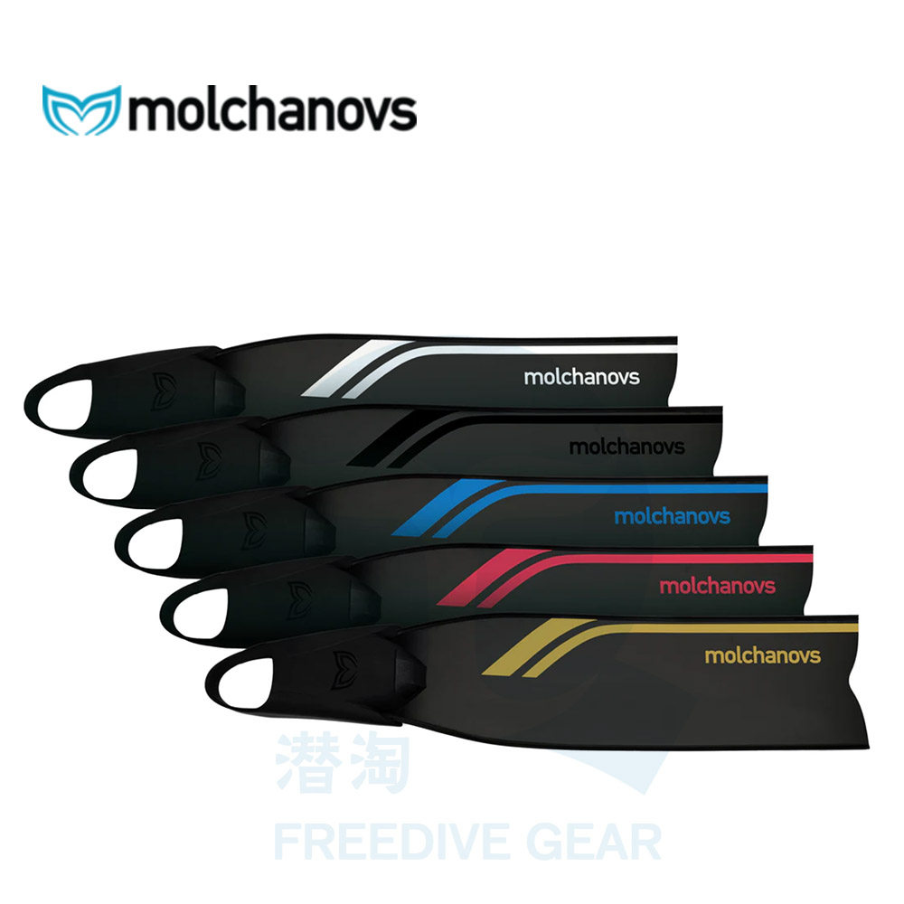 抹茶molchanovs SPORT Bifins 3碳纤/玻纤自由潜水脚蹼 硅胶脚套