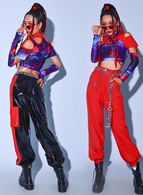 促销舞依芭酒吧ds演出服装夜店gogo领舞服DJ爵士团体练功服套装女