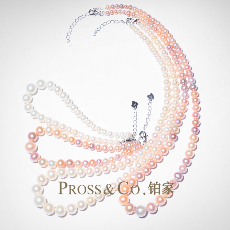 铂尔斯 猫女款渐变 正圆无暇8-9MM/4-5MM天然淡水珍珠短项链颈链在类目 珠宝/钻石/翡翠/黄金, 天然珍珠（新）, 颈饰中 - 来自Buy2taobao.com提供专业的淘宝代购服务